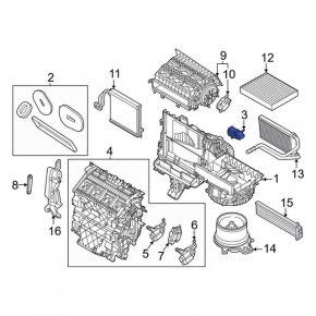 Клапан печки кондиционера Ford Bronco Sport 21-26 под dual zone