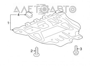 Захист двигуна Audi A3 8V 15-17 1.8T, 2.0T затертий, надломи