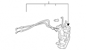 Замок двери передней правой Lexus RX300 98-03