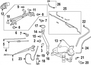Горловина бачка омивача Subaru Forester 25-26