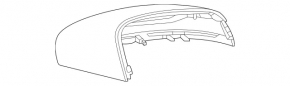 Кришка бокового дзеркала ліва Mercedes X167 GLS 450 580 20-26 під поворотник