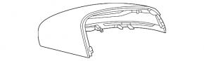 Крышка бокового зеркала левая Mercedes X167 GLS 450 580 20-26 под поворотник