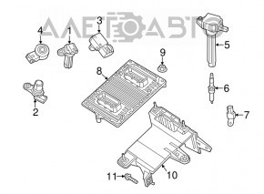 Блок ECU компьютер двигателя Dodge Dart 13-13 2.0