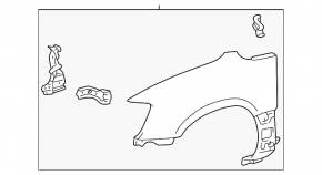 Крило переднє ліве Lexus RX300 98-03