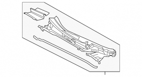 Грати двірників пластик Toyota Prius 50 16-22