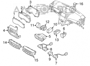 Управление климат-контролем Subaru Outback 10-14 manual