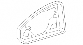Корпус зеркального элемента правый Audi A5 F5 18-25