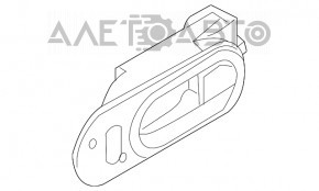 Ручка двери внутренняя передняя левая Mazda CX-7 06-09 черная