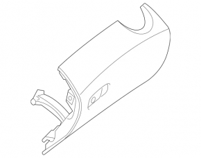 Перчаточный ящик, бардачок Mercedes C-class W205 15-21 черный