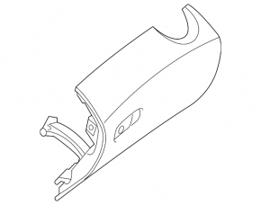 Перчаточный ящик, бардачок Mercedes C-class W205 15-21 черный