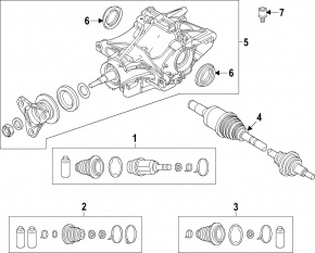 Привод полуось задняя правая Mazda CX-90 24-26 PHEV