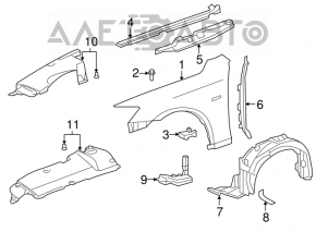 Охлаждение тормозов правое Lexus IS250 IS300 IS350 06-08