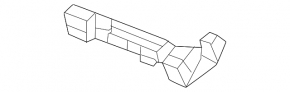 Крепление переднего бампера левое крыло Honda CRV 23-26