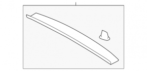Обшивка двери багажника верхняя Subaru Impreza 5d 17-23 черная, царапины
