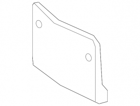Площадка номерного знака передняя Mercedes X164 GL W164 ML