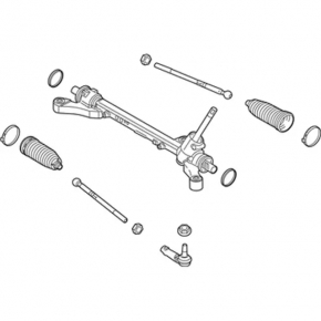Рейка рульова Ford Fiesta 11-19