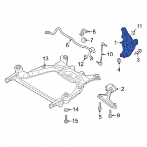 Цапфа задняя правая Ford Fusion mk5 13-20