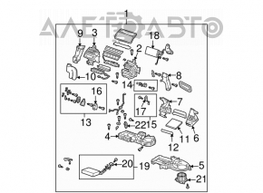 Корпус голый кондиционер, левая часть Mazda6 03-08
