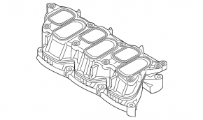Коллектор впускной верхняя часть Kia Sorento 16-20 3.3 с актуаторами
