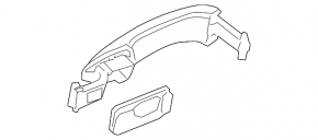 Ручка двери внешняя задняя левая VW CC 08-16
