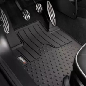Комплект ковриков салона ткань Mini Cooper Countryman R60 10-15 черная, под химчистку, выгорела эмблема