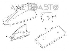 Antenna Booster Signal Booster BMW X2 F39 18-23