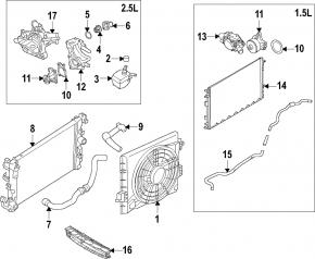 Патрубок охлаждения нижний Nissan Rogue 22-26 1.5T