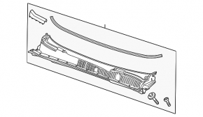 Решетка дворников пластик Buick Encore 17-22