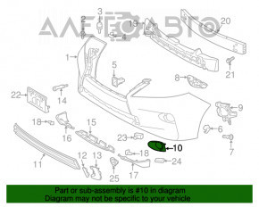 Обрамление птф левое Lexus RX350 RX450h 13-15 рест