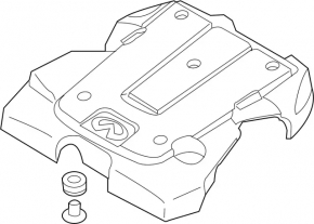 Накладка двигателя Infiniti G35 4d 08-08