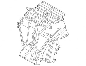 Корпус голий кондиціонер, ліва частина VW Passat b8 16-19 USA