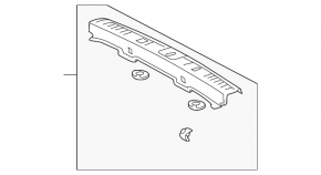 Накладка проема багажника Lexus RX300 RX330 RX350 RX400h 04-08 черн