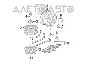 Гайка колесная d19 M12x1.5 Acura ILX 13-15 тип 2