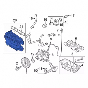 Коллектор впускной Ford Escape MK3 17-19 1.5T, с датчиком