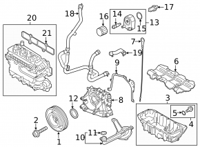 Коллектор впускной Ford Escape MK3 17-19 1.5T, с датчиком