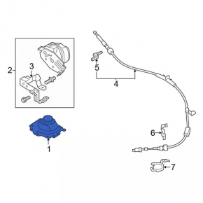 Шайба переключения передач Ford Fusion mk5 17-20