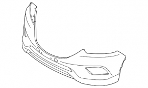 Бампер передний голый Mazda CX-9 13-15