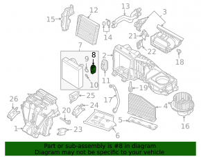 Клапан печки кондиционера VW CC 08-17