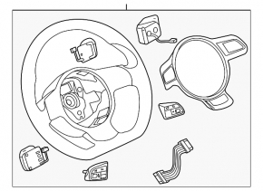 Кермо голий Audi A4 B8 13-16 3 спиці