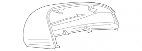 Крышка бокового зеркала правая Mercedes C-class W205 300/350e 15-21 под поворотник, синяя