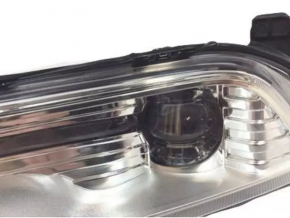 Пара комплект птф + 2 хром решетки Ford Fusion mk5 17-20 LED