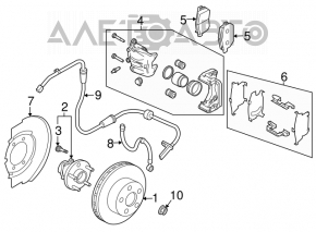 Диск тормозной передний левый Infiniti FX35 FX45 03-07