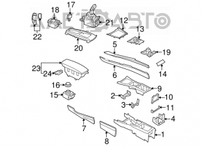 Накладка шифтера КПП BMW X5 X6 E70 E71 07-13