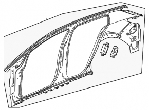 Четверть крыло задняя правая Chevrolet Equinox EV 24-26
