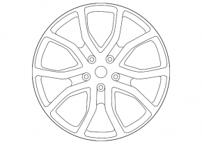 Комплект колесных дисков R21 x 11J ET58, R21 x 9.5J ET46 Porsche Cayenne 19-23 черные, с резиной, колпачками и датчиками, бордюрка