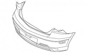 Бампер задний голый Mazda 3 07-09 Sport