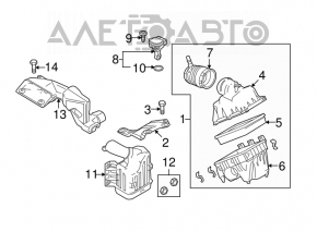 Воздуховод Mazda6 09-13 2.5