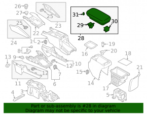 Накладка центральной консоли Mitsubishi Outlander 14-18 черн, царапины