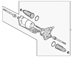 Рейка рулевая Audi A5 08-16 ЭУР, Dynamic Steering