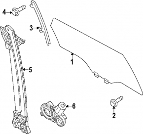 Скло дверей задньої лівої Mazda CX-90 24-26